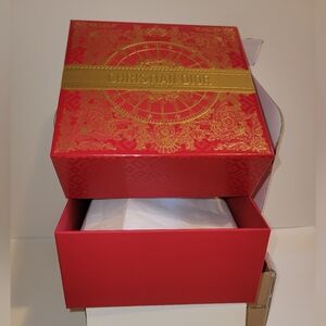 Christian Dior Red and Gold Gift Box